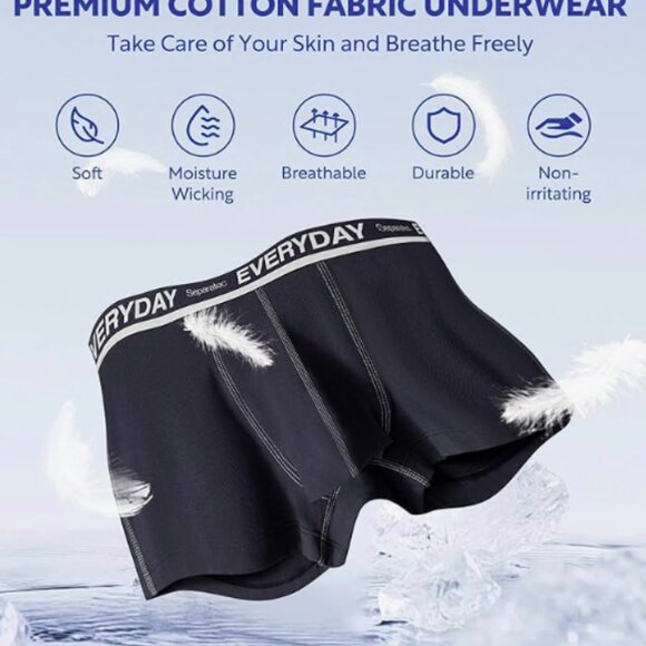 NEW Separatec Mens Bamboo Dual Pouch Ultra Soft Breathable Boxer Briefs Sz XL - Picture 3 of 3